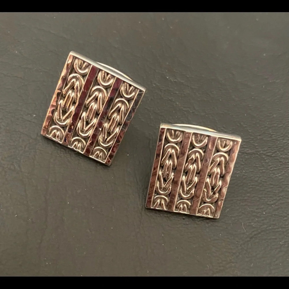New Lois Hill men’s Sterling silver Cuff Links